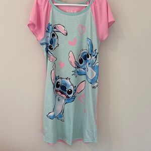 Girls Disney Lilo & Stitch Mint and Pink Girls' Nightgown